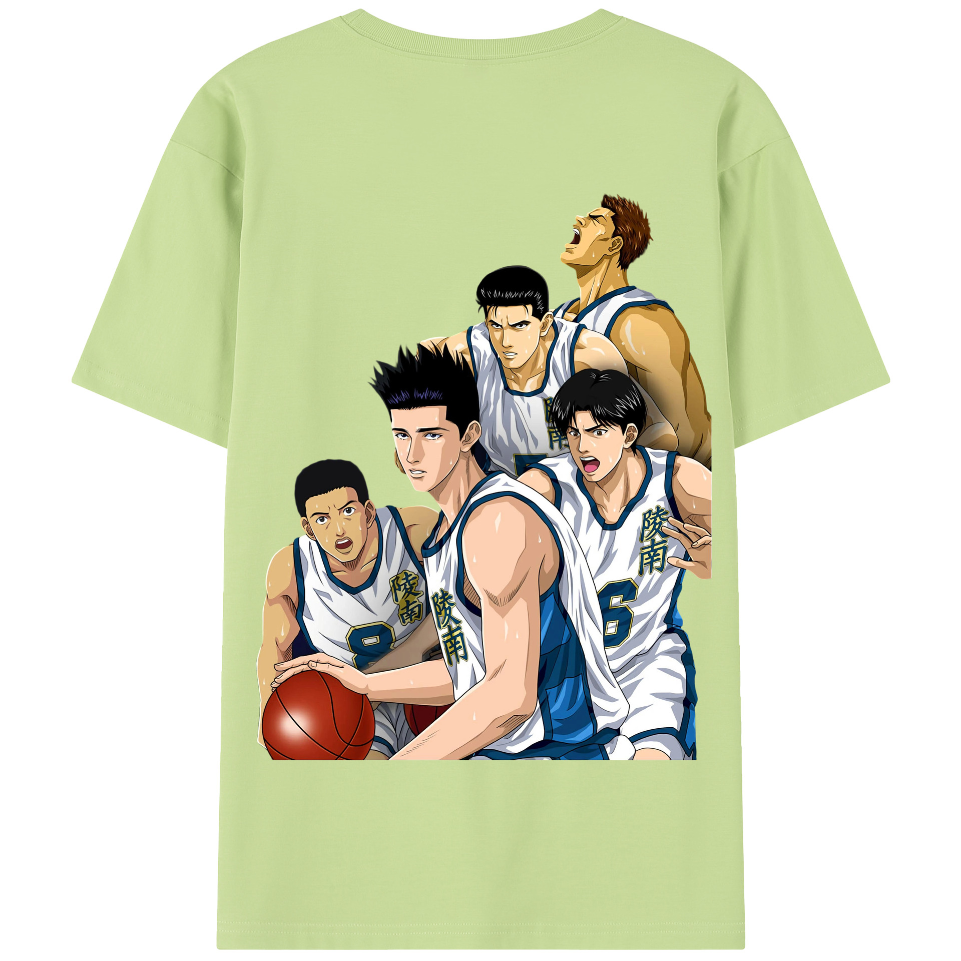 SLAM DUNK／スラムダンク 綿100％半袖Tシャツ（背面プリント）